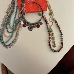 Premier lot of Turquoise and Red Beaded Necklace Collection